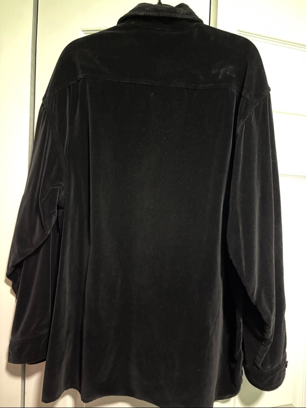 Reunion Black Velvet Casual Button-Down Shirt - Picture 4 of 4